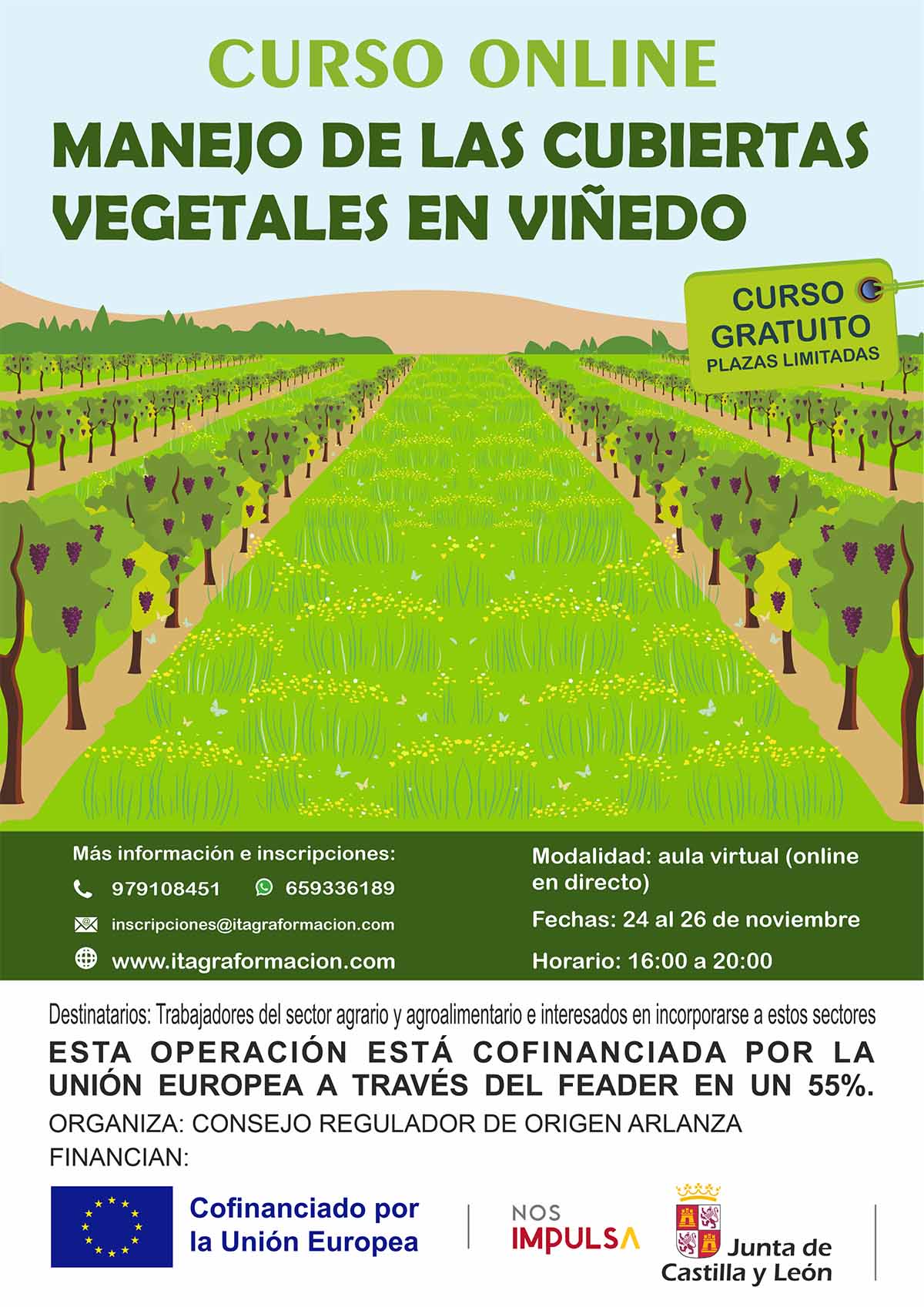Manejo de cubiertas vegetales en viñedo