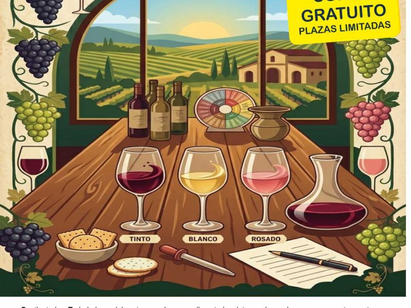 Cartel curso cata de vinos